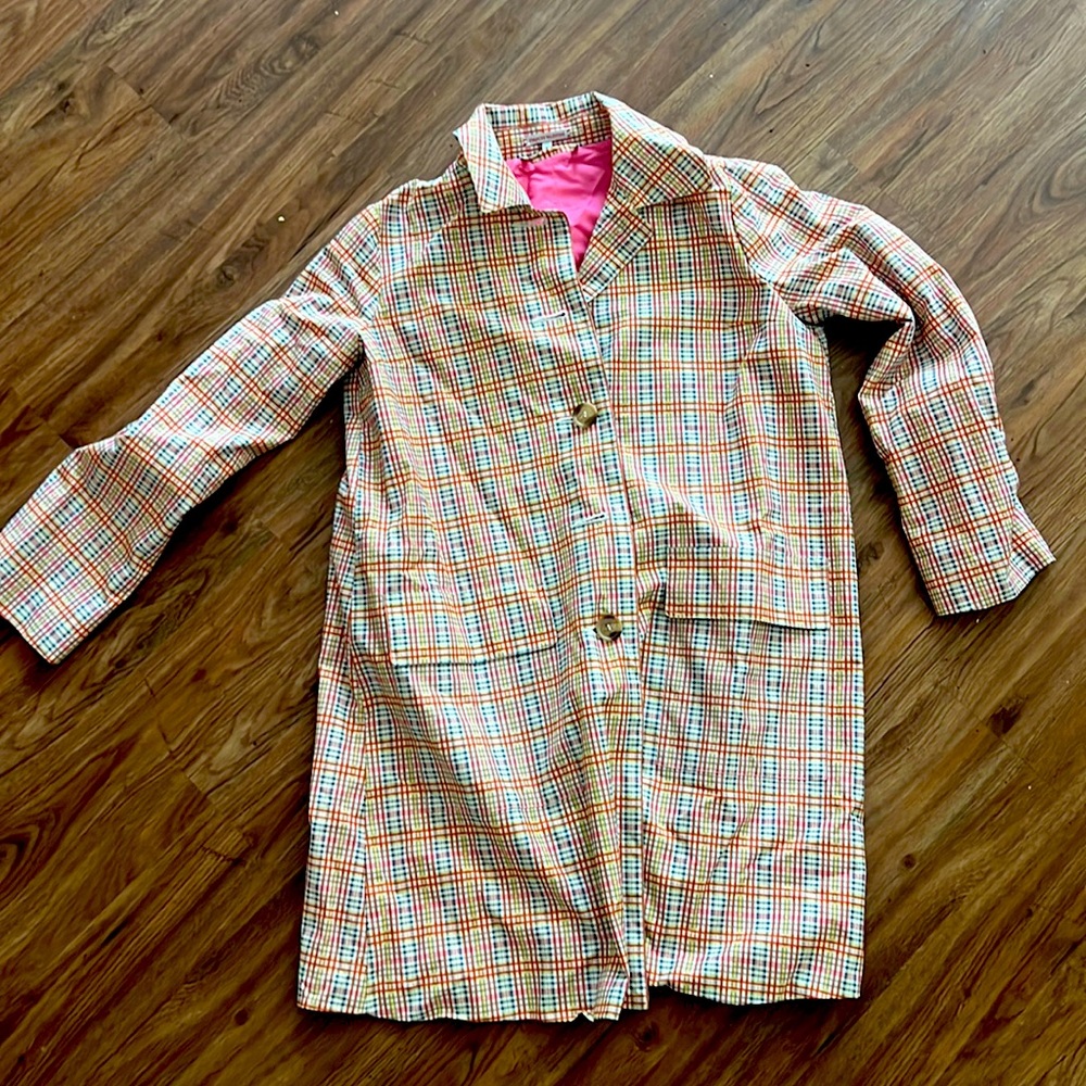 Frances Valentine Vintage French Dress Small Plaid and Charming